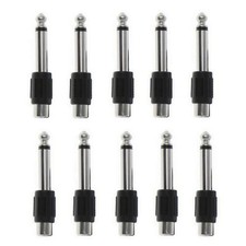10PCS RCA Femmina Jack a 6.3mm