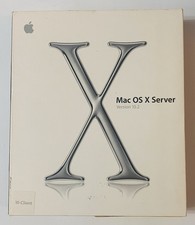 Apple Mac OS X Server 10.2 Jaguar 10-Client set completo di scatola al dettaglio (2002) completo