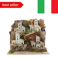 Moranduzzo Paesaggio per Presepe con Casette Rustiche – Ambientazione Artigia...