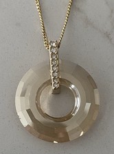 Collana cerchio ombra dorata