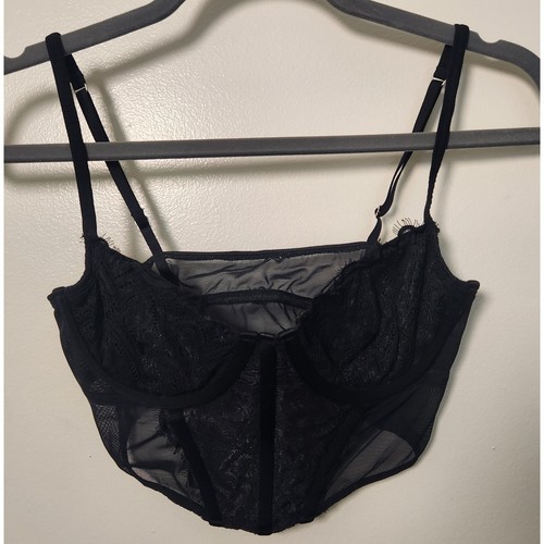 Top donna pizzo corsetto rete