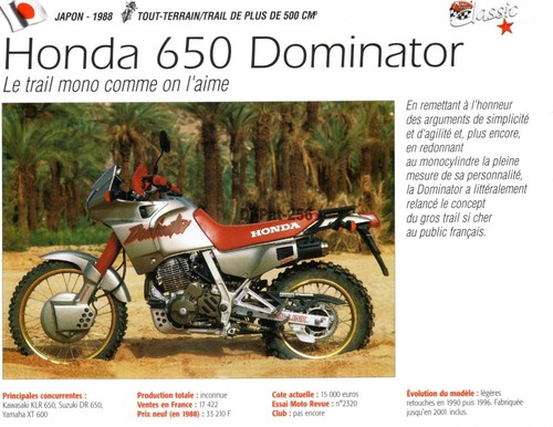 Fiche moto honda - moto, :