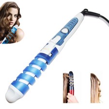 PIASTRA CERAMICA SPIRALE ARRICCIA CAPELLI RICCI ONDULATI MOSSI ARRICCIACAPELLI