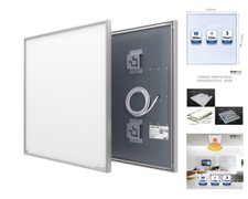 Infrared Heater Panel 595 x 595mm White Frame Energy Saving 360w Wall or Ceiling