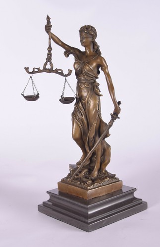 Justicia bronzo figura - justicia,