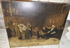 Dipinto Antico Eseguito Ad Olio