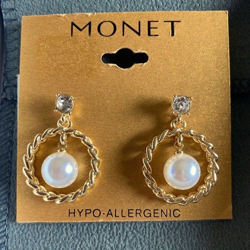 Orecchini vintage monet finta - vintage,