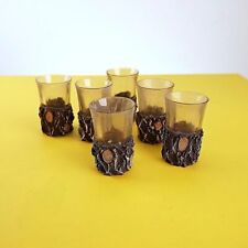 bicchieri da liquore vintage, montagna, 6 pezzi