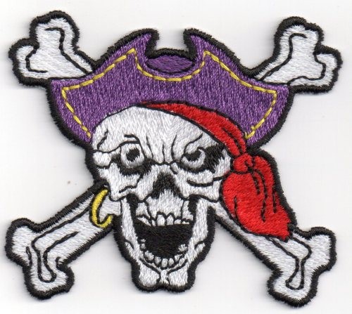 Patch toppa ricamo pirata - ricamo,