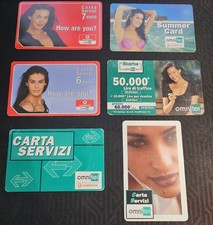 Schede Servizi Megan Gale Omnitel e Vodafone Rare anni 2000