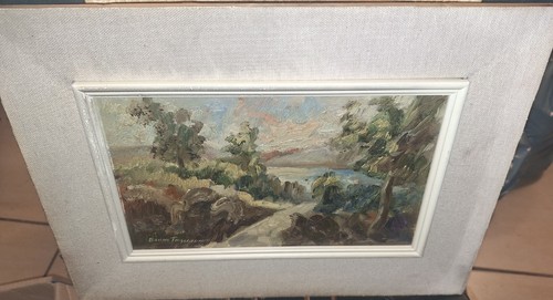 Dipinto olio masonite - su,