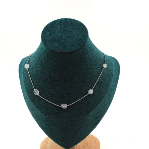 Collana perle quarzo rosa - collana,