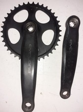 Guarnitura bici MTB marcata CYCLONE, in acciaio, denti 38 Bianchi