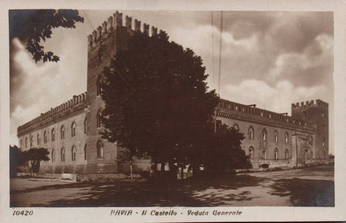Pavia castello veduta - il,