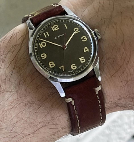 Orologio militare cyma secondi - militare,