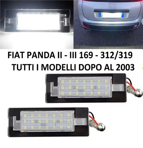 Coppia placchette luci targa - luci,