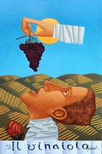 Franco Fortunato - Serigrafia originale numerata e firmata