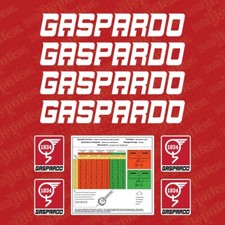 Kit adesivi di ricambio per coltivatore Gaspardo – decalcomanie trattore