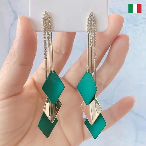 Orecchini pendenti geometrici