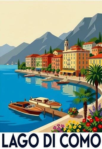 Poster viaggio lago di - da,