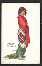CARTOLINA ITALIA REDENTE PRIMA GUERRA MONDIALE REGNO