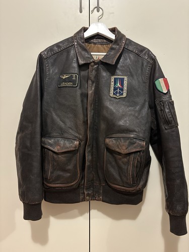 Giacca pelle frecce - in,