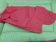 impermeabile cane  rosso con