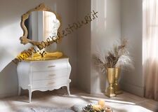 Mobile Bagno Barocco Bombato Legno Top Cristal Oro Bassorilievi Lusso!!