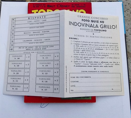 Topolino libretto 157 con - topolino, n.