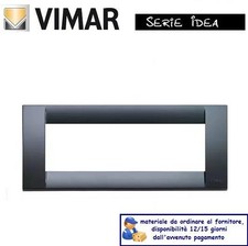 PLACCA 6P GRIGIO GRAFITE VIMAR