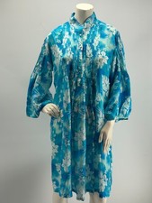 Blugirl Blumarine – Abito Donna Fantasia Floreale Azzurro Vintage Taglia 46