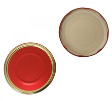Capsule Twist Off mm.110 Tappi Rosso/Oro pz.5 Coperchi Per Barattoli Grandi