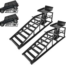 2 Pack Hydraulic Car Ramps Low