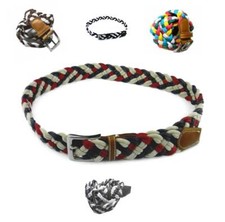 Cintura uomo intrecciata corda