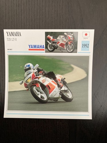 Carte fiche moto - carte, collection