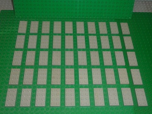 50x plaques plates 4 - plates, lego