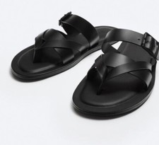 ZARA MEN BUCKLED STRAP SANDALS