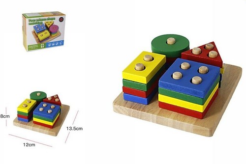Gioco legno colonne - gioco,