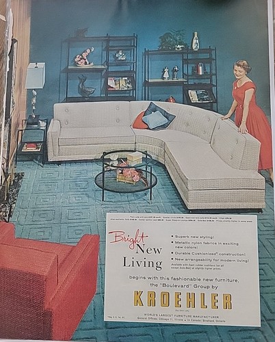 1953 kroehler mid century - 1953,