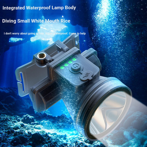 Lampada frontale subacquea led