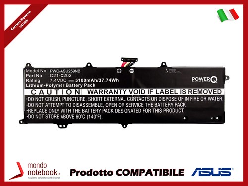 Batteria per asus - per, vivobook
