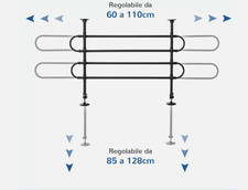 Rete Griglia Cani Divisore Auto Universale Per Viaggiare In Sicurezza Regolabile