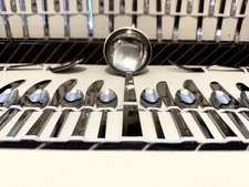 Set 75 posate vintage Abert. Acciao Inox 18/10