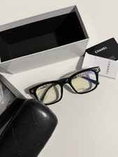 CHANEL Square Black Plastic