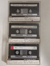 Lotto 3x PHILIPS MC-II 90 1985 CROMO TIPO II 2 musicassette vergini cassette