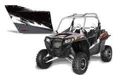 AMR Racing Utv Porta Grafica per Polaris Rzr 800/900 Polaris OEM Porte Liq Slvr