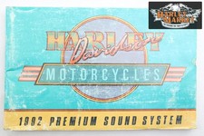 Manuale Harley Davidson Motorcycles 1992 sistema audio premium *H00852*