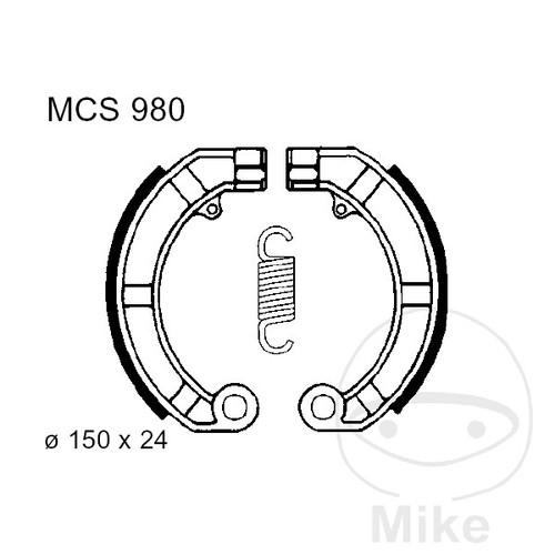 33566 spring brake shoes - 33566-spring,