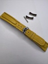 Cinturino in pelle giallo