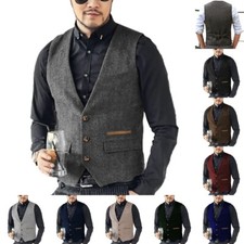 Gilet uomo grigio tweed